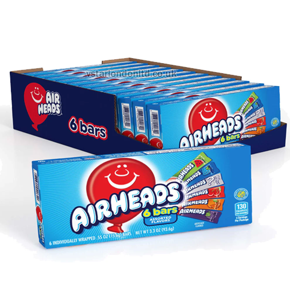 AIRHEADS ASSORTED BARS (6)