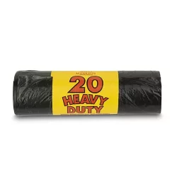 Bin Bags Heavy Duty Black Refuse Sacks 20 Pack