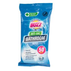 Buzz Bathroom Anti-Bac Wipes 50pk Ocean