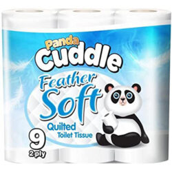 Panda Cuddle Feather Soft 2Ply 36 Toilet Rolls 18pk (18 x 2)