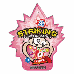 STRIKING Popping Candy 30g Lychee Flavor