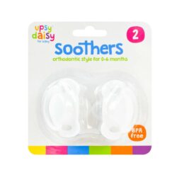 Silicone Soothers 0 to 6 months 2pk