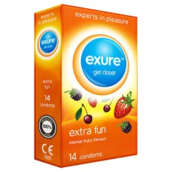 EXURE EXTRA FUN FRUITY CONDOMS (1X14)